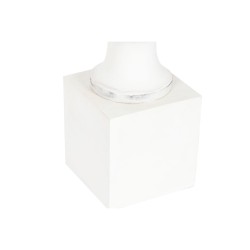 Cache-pot Home ESPRIT Blanc Fibre de Verre Visage 35 x 35 x 93 cm