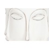 Cache-pot Home ESPRIT Blanc Fibre de Verre Visage 35 x 35 x 93 cm