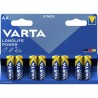 Batteries Varta Long Life Power AA (LR06) (8 Pièces)