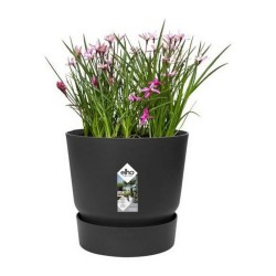 Pot Elho Greenville Noir Plastique Rond Ronde Ø 40 cm Ø 39 x 36,8 cm