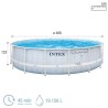 Piscine Démontable Intex Chevron Prism Ronde 427 x 107 cm