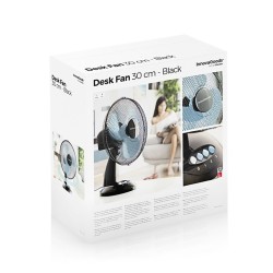 Ventilateur de Bureau InnovaGoods Ø 30 cm 35W Noir Bleu