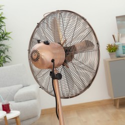 Ventilateur sur Pied Copper Retro InnovaGoods Ø 40 cm 55W