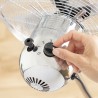 Ventilateur sur Pied Chrome Retro InnovaGoods Ø 40 cm 55W