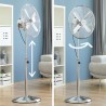 Ventilateur sur Pied Chrome Retro InnovaGoods Ø 40 cm 55W