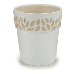 Cache-pot Stefanplast 8003507941502 Beige Blanc Plastique 29 x 29 x 29 cm