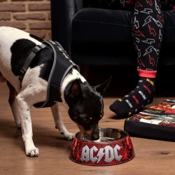 Mangeoire pour chiens ACDC Mélamine 410 ml Rouge Métal