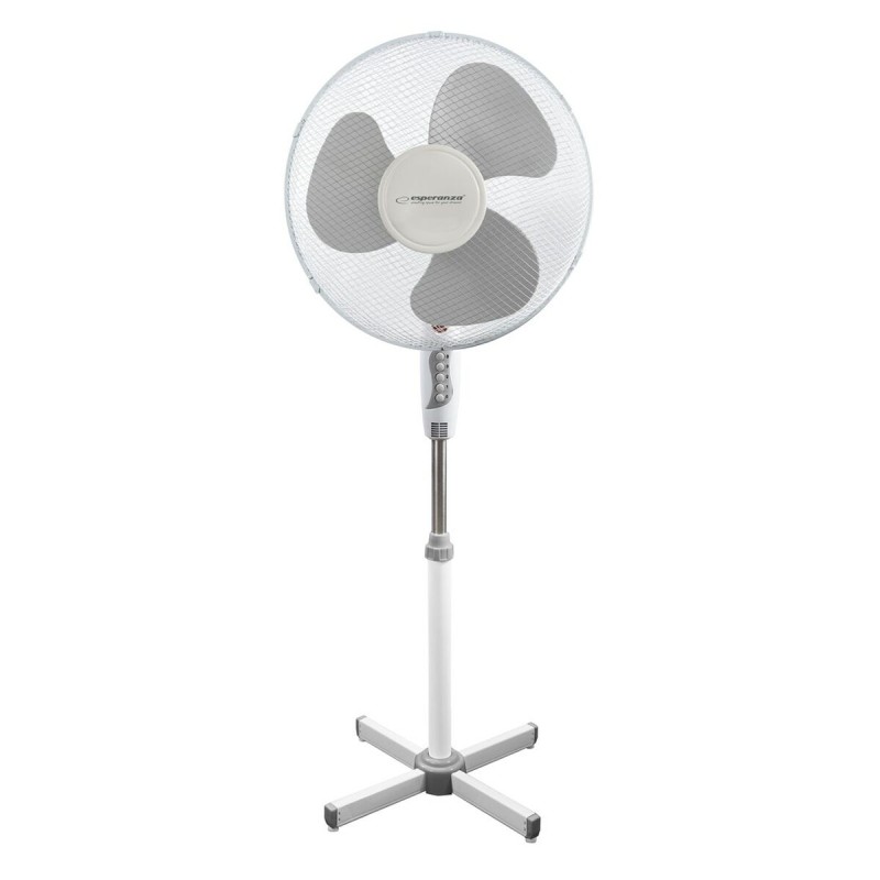 Ventilateur sur Pied Esperanza EHF001WE Blanc Gris 50 W