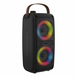 Haut-parleurs bluetooth portables Denver Electronics Noir LED RGB