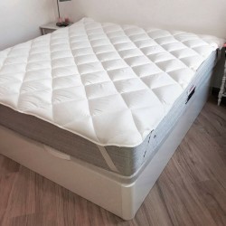 Protecteur de matelas Naturals Blanc Gran lit 2 persones (150 x 190/200 cm)