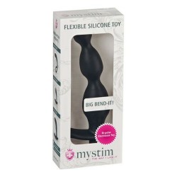 Stimulateur de Prostate Big Bend-It! Electrosex Mystim Noir (15 cm)