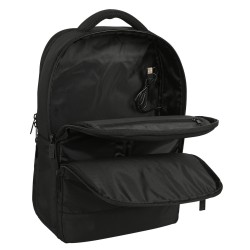 Sac à Dos pour Portable et Tablette avec Sortie USB Marvel Noir