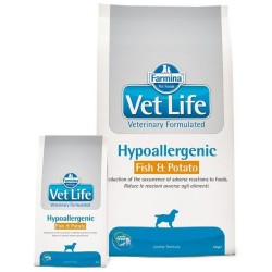 Nourriture Farmina Vet Life Hypoallergenic Fish & Potato 12 kg Adulte