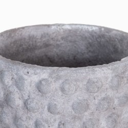 Cache-pot 31,5 x 31,5 x 23,5 cm Gris Résine