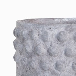 Cache-pot 31,5 x 31,5 x 23,5 cm Gris Résine