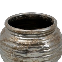 Cache-pot 30 x 30 x 27 cm Céramique Argent