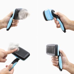 Brosse pour Animaux de Compagnie avec Dents Rétractables Groombot InnovaGoods