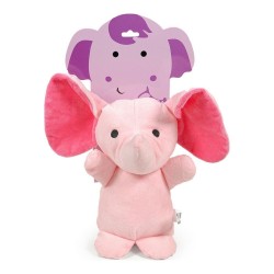 Jouet pour chien en peluche Gloria Hoa Rose 10 cm Eléphant