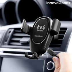 Support pour téléphone portable avec chargeur de voiture sans fil InnovaGoods V0103067 (Reconditionné A)