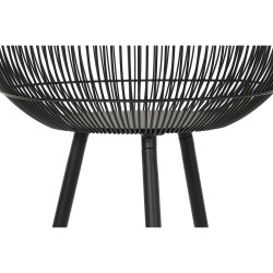 Cache-pot DKD Home Decor Noir Métal (34,5 x 34,5 x 88 cm)