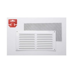 Grille Fepre Moustiquaire Laqué Aluminium Blanc (30 x 15 cm)