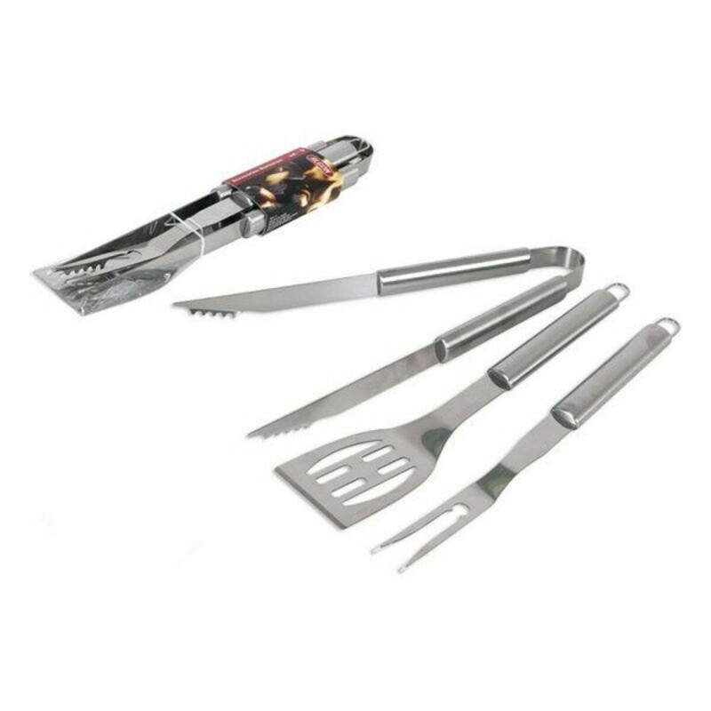 Ustensiles pour Barbecues Algon (3 Pcs) Argenté