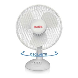 Ventilateur de Bureau Basic Home Blanc 35 W