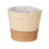 Cache-pot Naturel Marron Corde Plastique (15 x 14 x 15 cm)