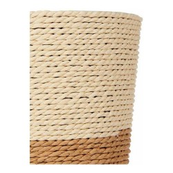 Cache-pot Naturel Marron Corde Plastique (15 x 14 x 15 cm)