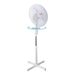 Ventilateur sur Pied Basic Home Blanc 40W