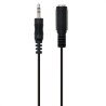 Câble Audio Jack (3,5 mm) Ewent Noir