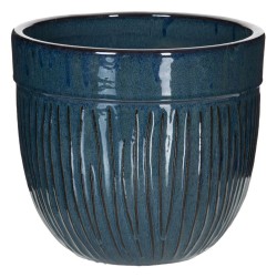 Set de pots de fleurs 38 x 38 x 35 cm Céramique Bleu (3 Pièces)