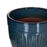 Set de pots de fleurs 38 x 38 x 35 cm Céramique Bleu (3 Pièces)