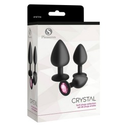 Plug Anal S Pleasures Crystal Noir (3 pcs)