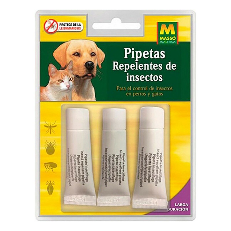 Répulsif d'insectes Massó Pipettes 3 Unités