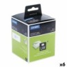 Rouleau dÉtiquettes Dymo 99012 LabelWriter™ 36 x 89 mm Blanc Noir (6 Unités)