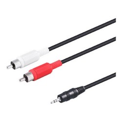 Câble Audio Jack vers 2 RCA TM Electron 1,5 m