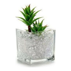 Boîte Pierre Transparent Transparent Plastique Diamant (6,5 x 8 x 6,5 cm)