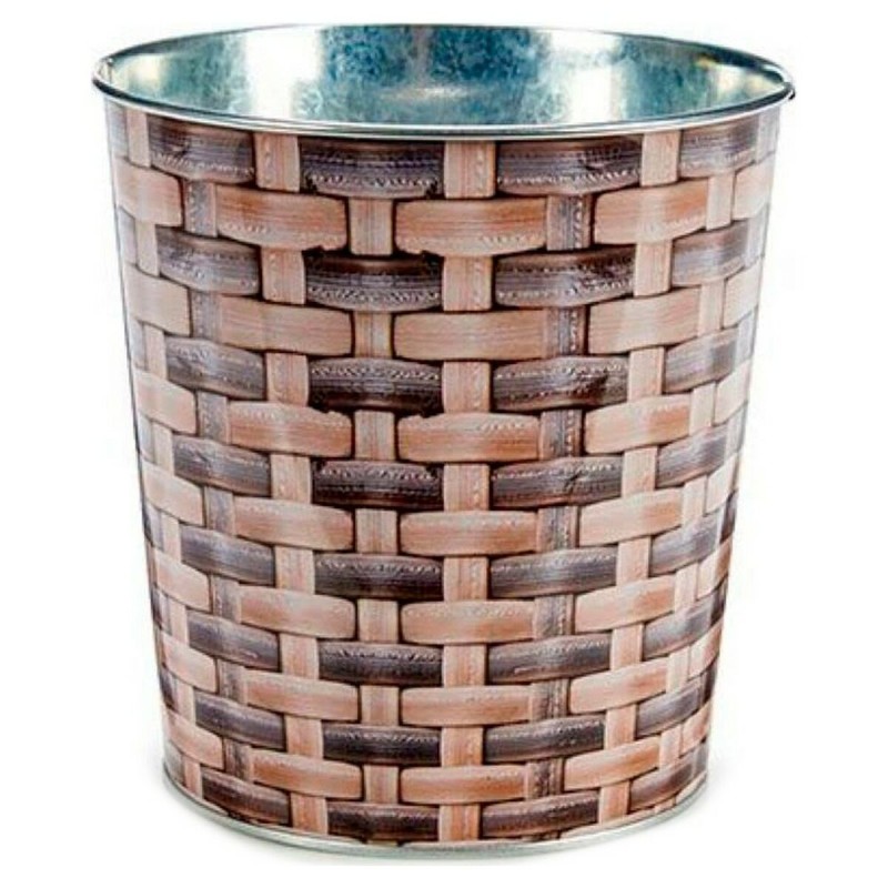 Cache-pot Métal osier (17,6 x 16,5 x 17,6 cm) Grand Rond