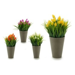 Plante décorative 8430852552952 Gris Violet Orange Blanc Jaune Plastique 10 x 20 x 10 cm