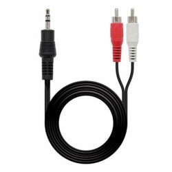 Câble Audio Jack (3,5 mm) vers 2 RCA NANOCABLE 10.24.0301 (0,5M)