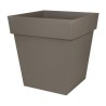 Pot EDA Tuscan Taupe Plastique Carré Ø 50 cm (49,5 x 49,5 x 52,5 cm)