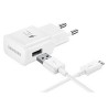 Chargeur Mural + Câble Micro USB C Samsung EP-TA20EWECGWW USB 2.0 2 mA 5 V 240 V Blanc