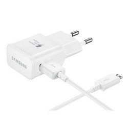 Chargeur Mural + Câble Micro USB C Samsung EP-TA20EWECGWW USB 2.0 2 mA 5 V 240 V Blanc