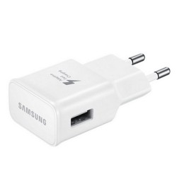 Chargeur Mural + Câble Micro USB C Samsung EP-TA20EWECGWW USB 2.0 2 mA 5 V 240 V Blanc