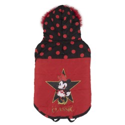 Manteau pour Chien Minnie Mouse Noir Rouge S