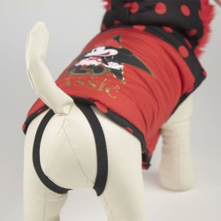 Manteau pour Chien Minnie Mouse Noir Rouge S