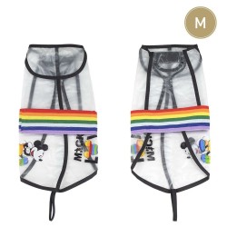 Imperméable pour Chien Disney Pride Transparent Noir M