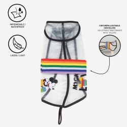 Imperméable pour Chien Disney Pride Transparent Noir M