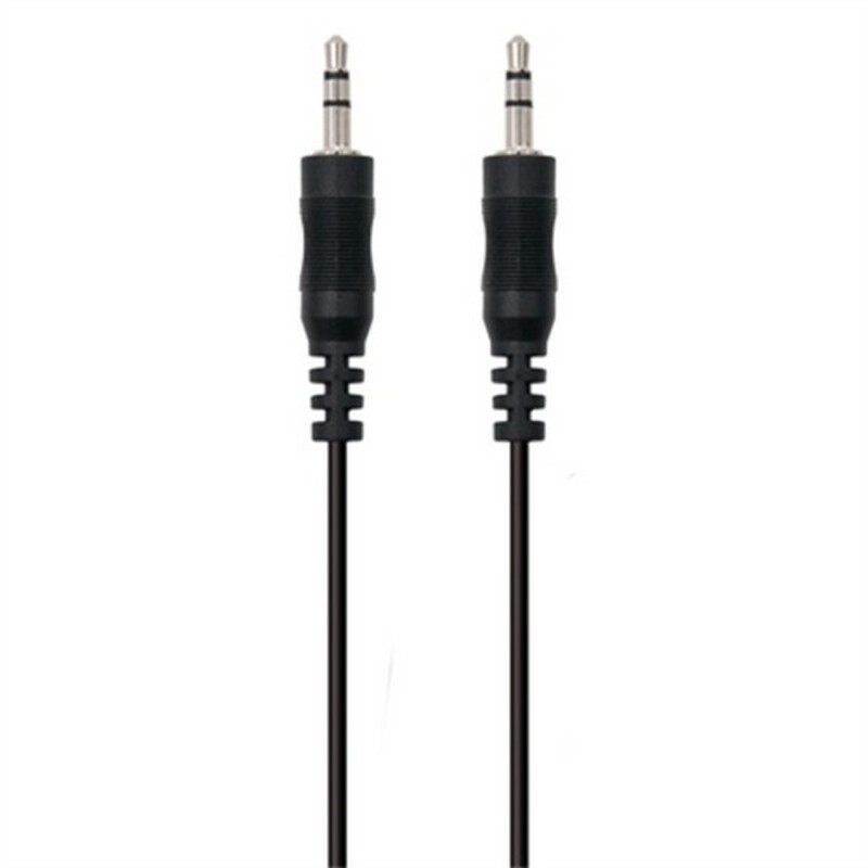 Câble Audio Jack (3,5 mm) Ewent Noir